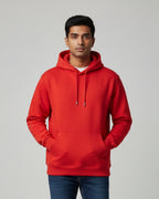 Plain Red Classic  Hoodie | For Man And Woman