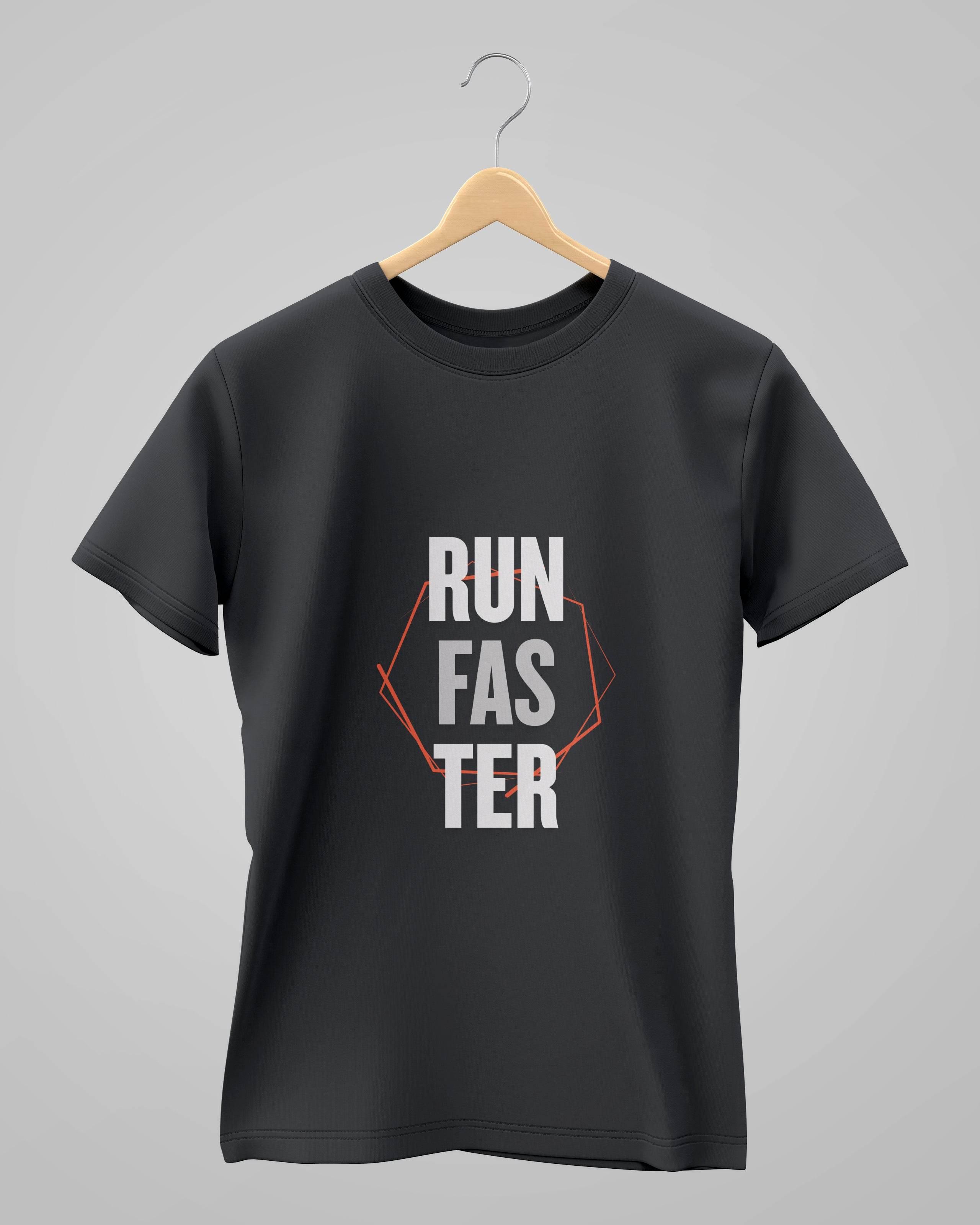 Run Faster | Steel Grey | Classic T-Shirt | For Man And Woman - Avaiya Store