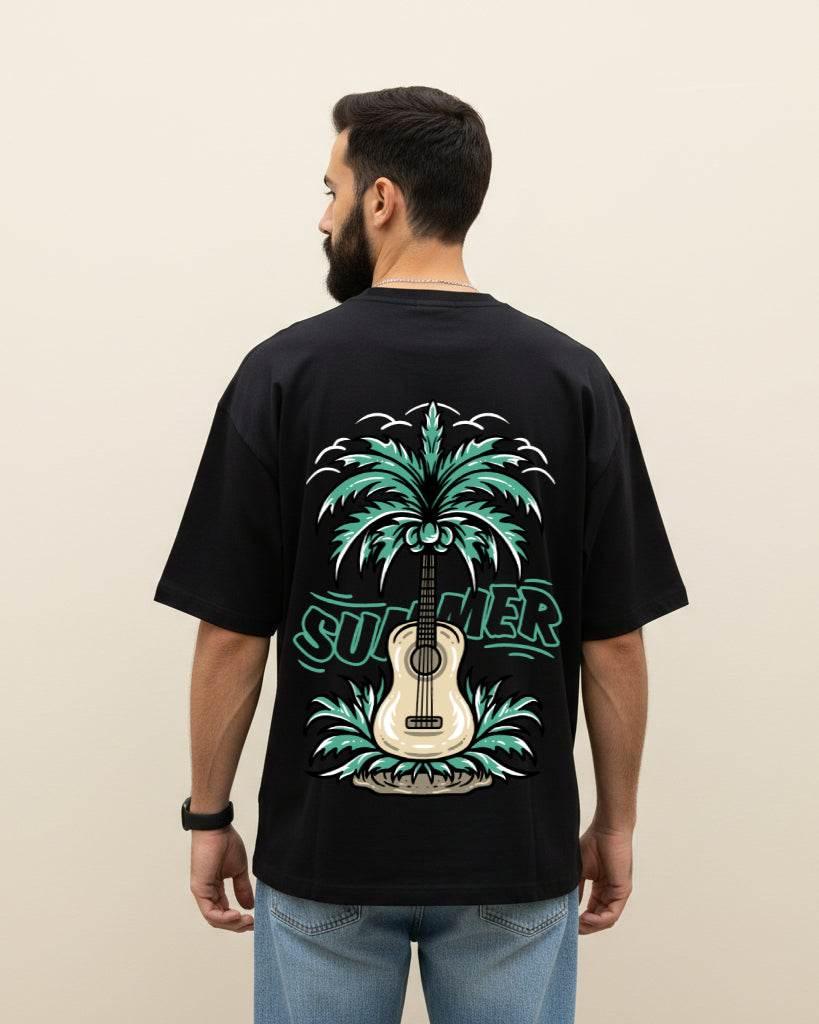 Summer Guitar Oversized T-Shirt | Premium Quality by Avaiya | Unisex - Avaiya Clothings
