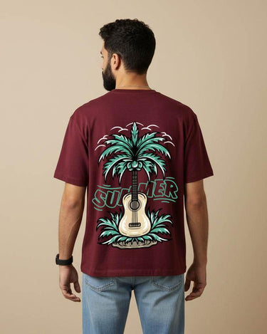 Summer Guitar Oversized T-Shirt | Premium Quality by Avaiya | Unisex - Avaiya Store