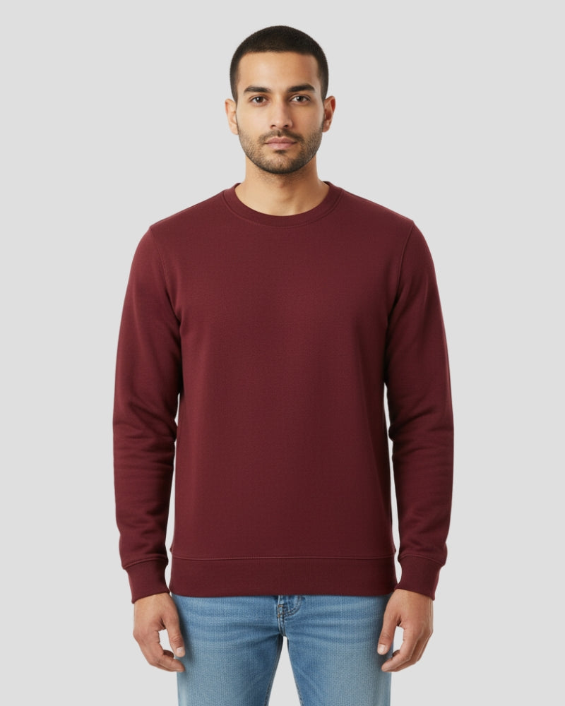 Plain Maroon Sweatshirt | For Man & Woman