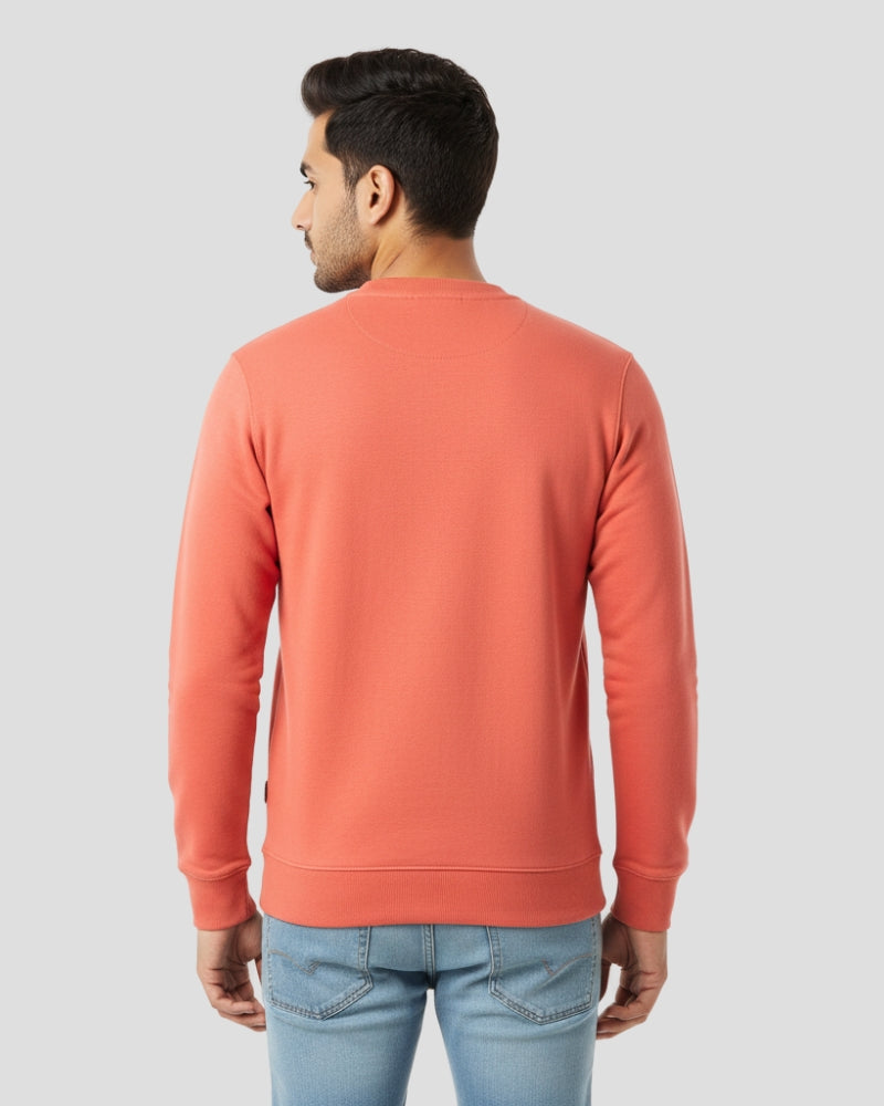 Plain Coral Sweatshirt | For Man & Woman
