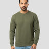Plain Olive Green Sweatshirt | For Man & Woman - Avaiya Store