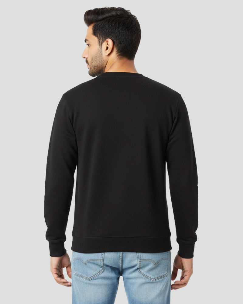 Plain Black Sweatshirt | For Man & Woman