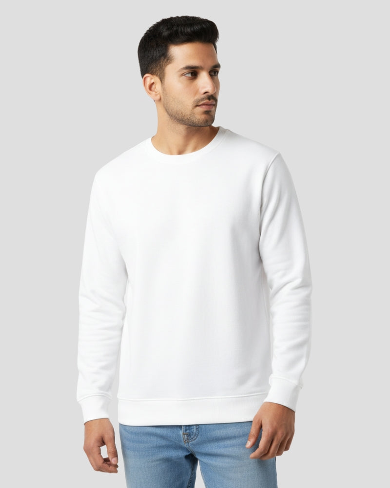 Plain White Sweatshirt | For Man & Woman