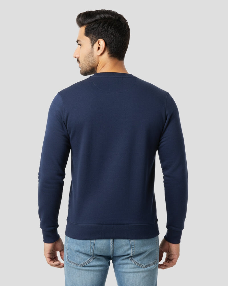 Plain Navy Blue Sweatshirt | For Man & Woman