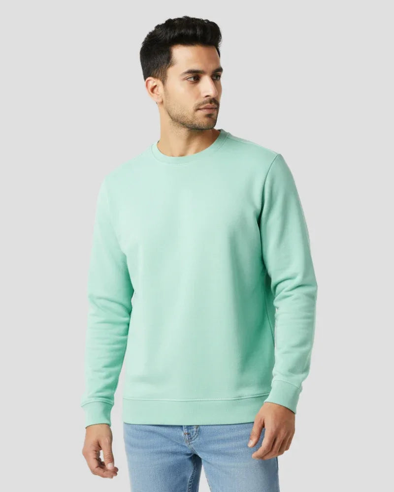 Plain Mint Sweatshirt | For Man & Woman - Avaiya Store