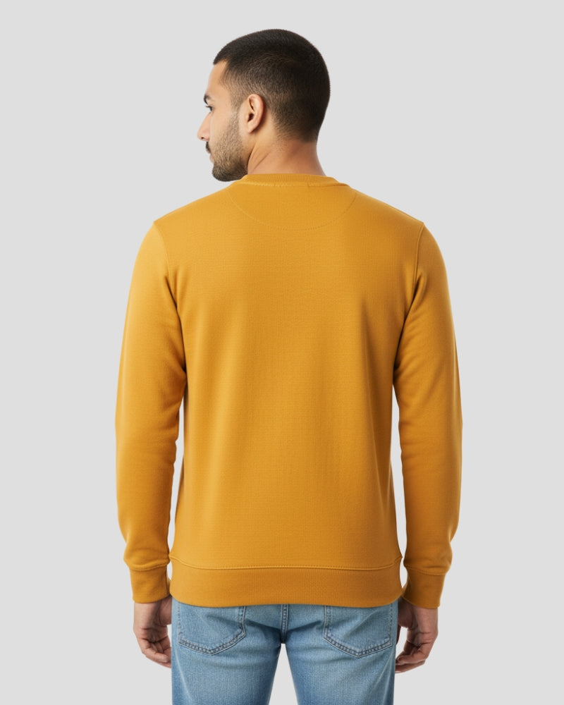 Plain Mustard Yellow Sweatshirt | For Man & Woman