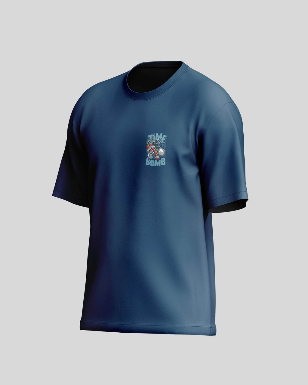 Time bomb Oversized T-Shirt | Petrol Blue | Premium Quality by AvaiYa | Unisex - Avaiya Store
