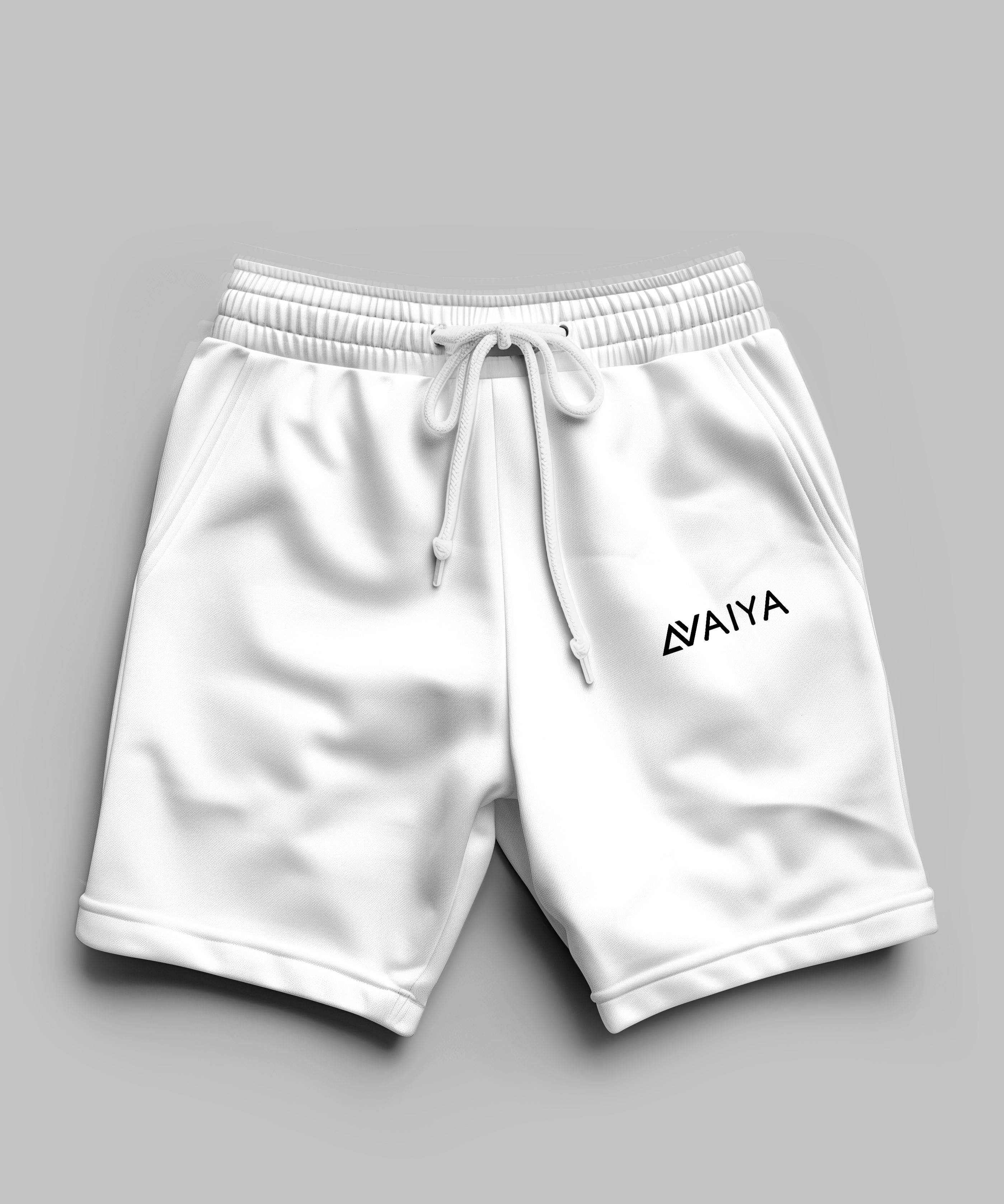 Avaiya's Terry Shorts | For Man And Women | White - Avaiya Clothings