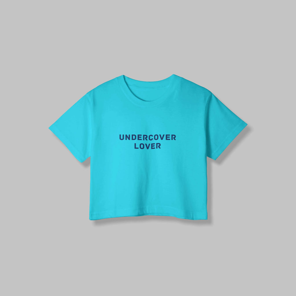 Undercover Lover | Women Crop Top | SkyBlue - Avaiya Store