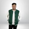 Plain Varsity Jacket | For Man And Woman | Bottle Green - Avaiya Store