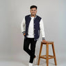Plain Varsity Jacket | For Man And Woman | Navy Blue - Avaiya Store