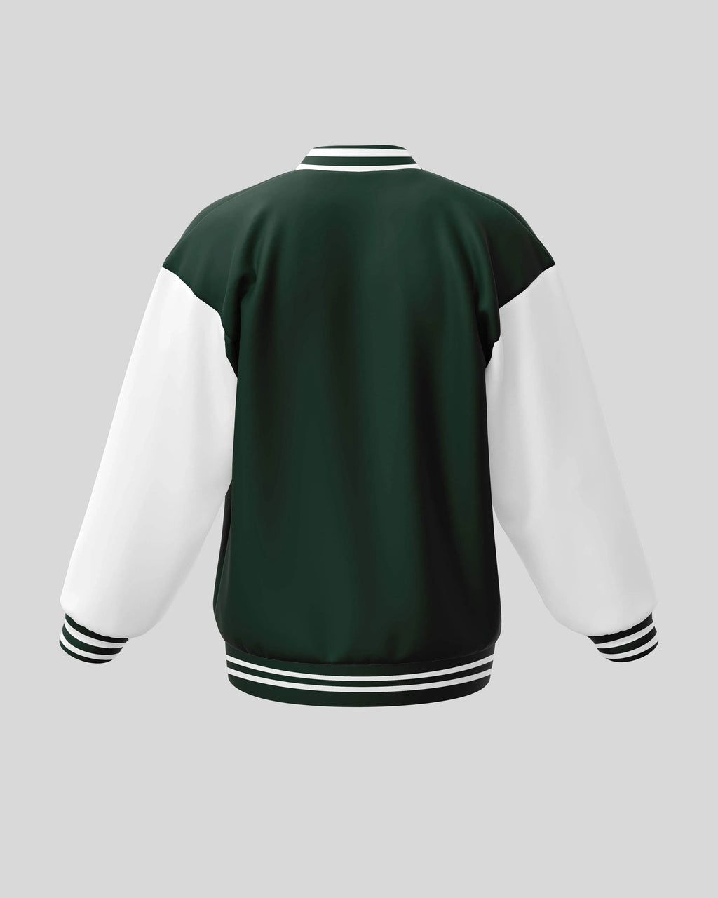 Plain Varsity Jacket | For Man And Woman | Bottle Green - Avaiya Store