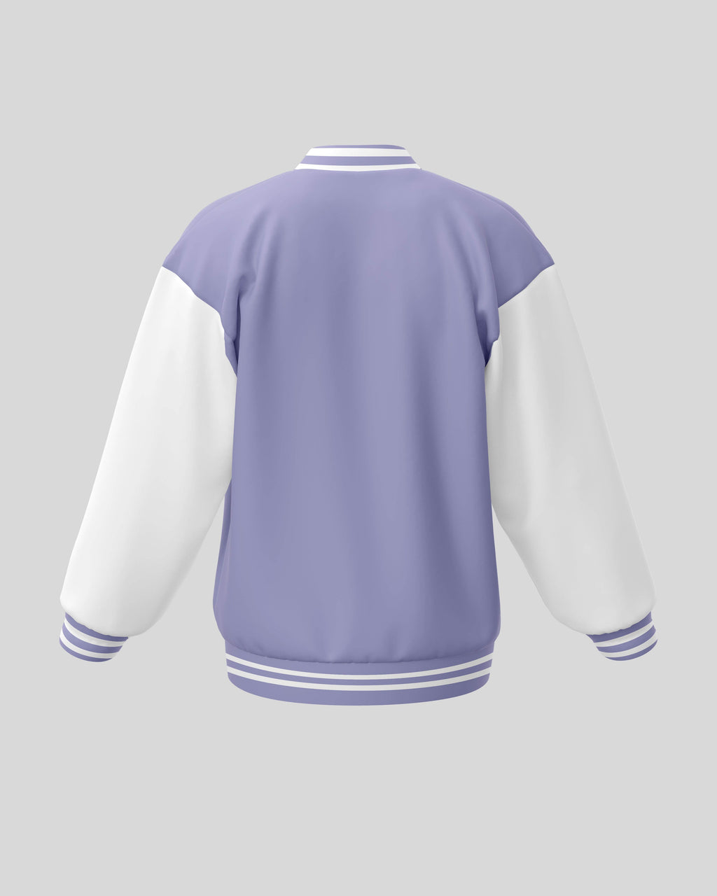 Plain Varsity Jacket | For Man And Woman | Lavender - Avaiya Clothings