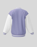 Plain Varsity Jacket | For Man And Woman | Lavender - Avaiya Clothings