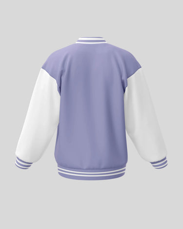 Plain Varsity Jacket | For Man And Woman | Lavender - Avaiya Store