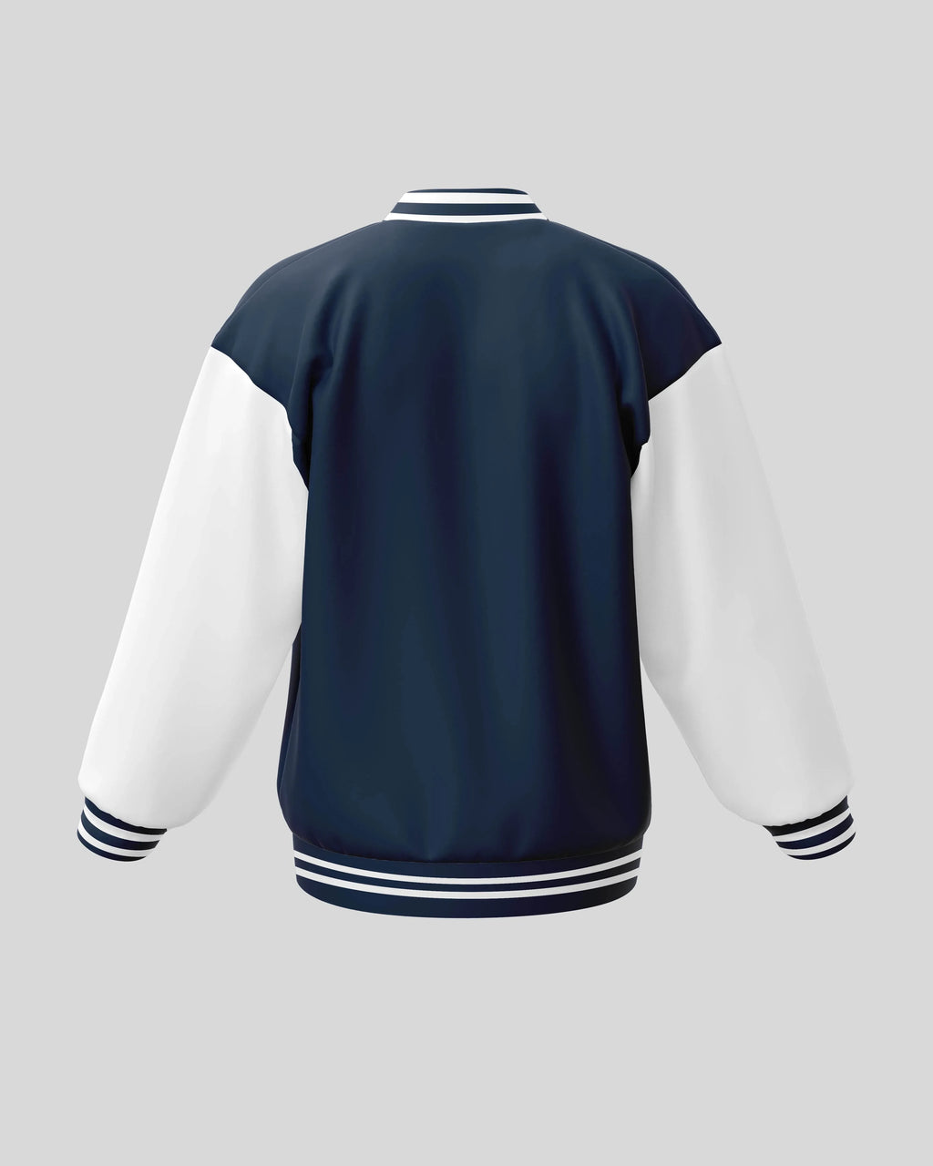 Plain Varsity Jacket | For Man And Woman | Navy Blue - Avaiya Store