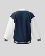 Plain Varsity Jacket | For Man And Woman | Navy Blue - Avaiya Store