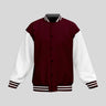 Plain Varsity Jacket | For Man And Woman | Maroon - Avaiya Store