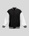 Plain Varsity Jacket | For Man And Woman | Black - Avaiya Store