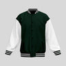 Plain Varsity Jacket | For Man And Woman | Bottle Green - Avaiya Store
