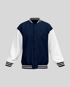 Plain Varsity Jacket | For Man And Woman | Navy Blue - Avaiya Store