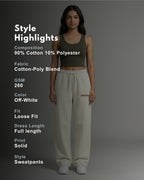 Avaiya's Off-White Sweatpants For Both Man & Women | OW2 | Loose-fit