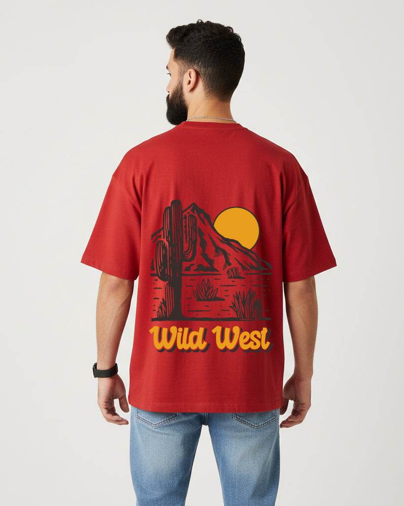 Wild West Oversized T-Shirt | Premium Quality by Avaiya | Unisex - Avaiya Clothings