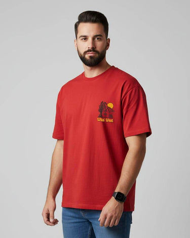 Wild West Oversized T-Shirt | Premium Quality by Avaiya | Unisex - Avaiya Store