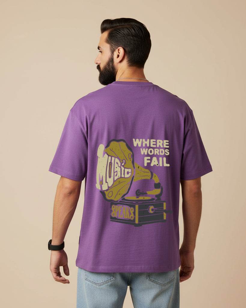 Where Words Fail Oversized T-Shirt | Premium Quality by AvaiYa | Unisex - Avaiya Clothings
