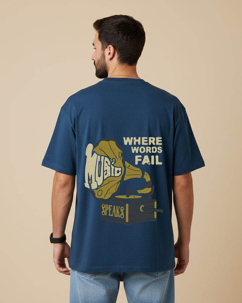 Where Words Fail Oversized T-Shirt | Premium Quality by AvaiYa | Unisex - Avaiya Clothings
