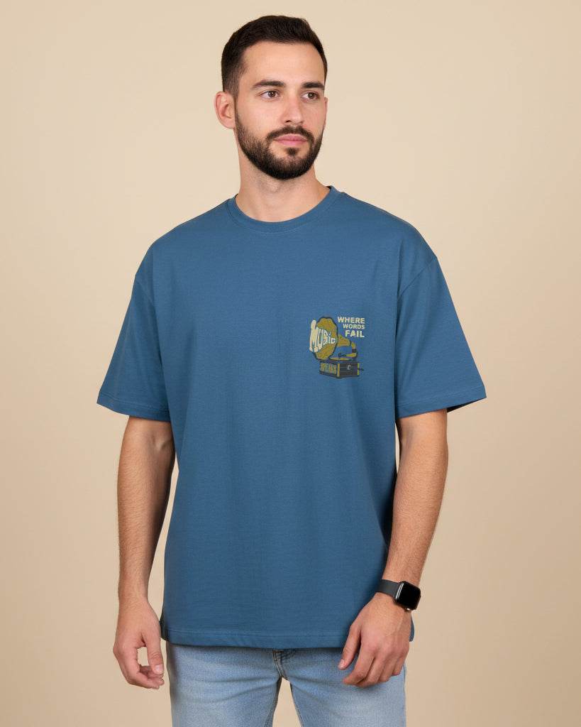 Where Words Fail Oversized T-Shirt | Premium Quality by AvaiYa | Unisex - Avaiya Clothings