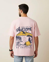 Your Life is Awesome Oversized T-Shirt | Mint | Premium Quality by Avaiya | Unisex - Avaiya Store